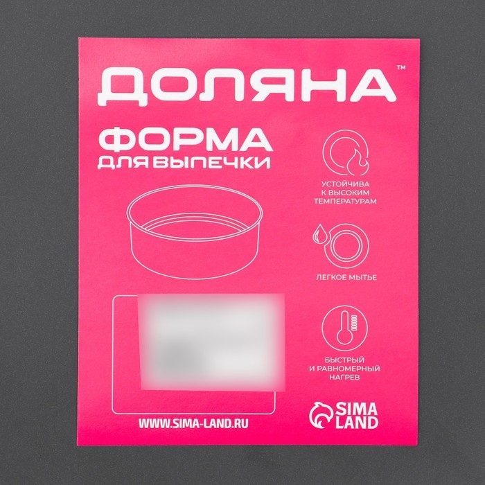 Форма для пиццы Доляна &laquo;Жаклин&raquo;, d=24 см, антипригарное покрытие, цвет чёрный