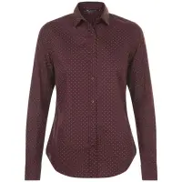 Рубашка женская Becker Women, бордовая с белым, размер L Рубашка женская Becker Women, бордовая с белым, размер L
