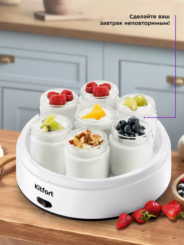 Йогуртница с баночками электрическая КТ-6097 - 15 Вт Йогуртница с баночками электрическая КТ-6097 - 15 Вт