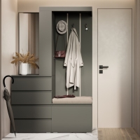 Прихожая Крона, 1260х350х1980, Графит Прихожая Крона, 1260х350х1980, Графит