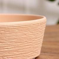 Кашпо Гнездо бежевое кактусница, 1 л, d - 19 см Кашпо Гнездо бежевое кактусница, 1 л, d - 19 см