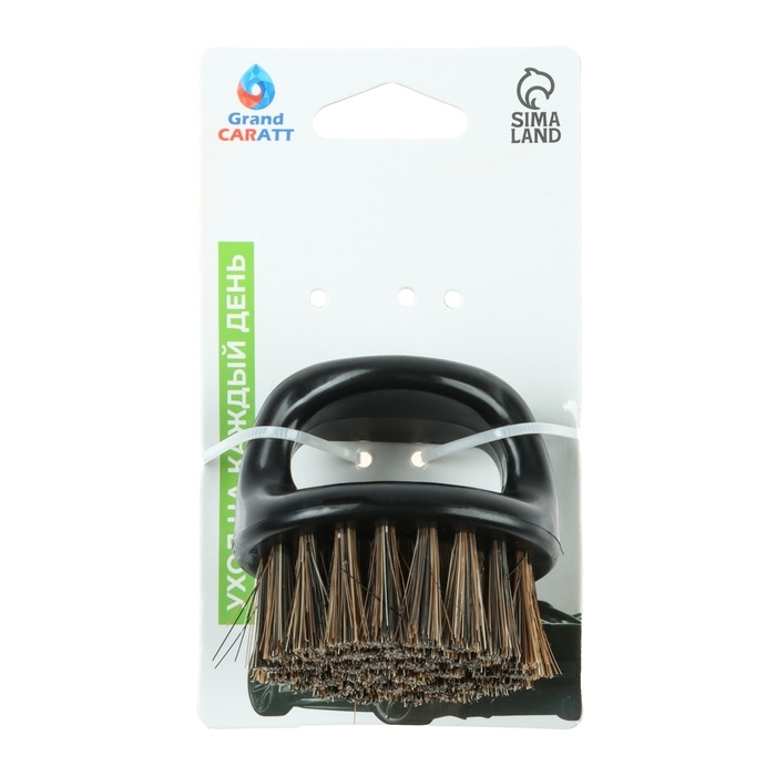 Щётка для чистки салона автомобиля, 6&times;5 см, чёрный