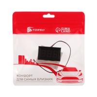 Вольтметр TORSO, DC 0-30 В, провод 20 см Вольтметр TORSO, DC 0-30 В, провод 20 см