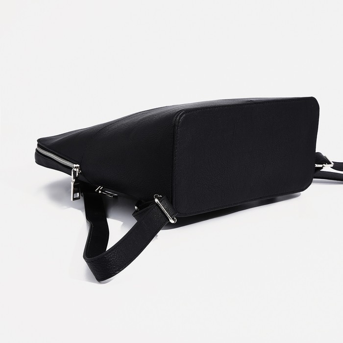 Рюкзак на молнии, &laquo;Медведково&raquo;, цвет чёрный