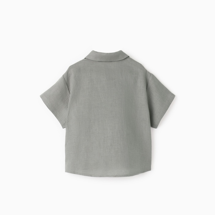Рубашка для мальчика KAFTAN Linen, р. 32 (110-116), серый