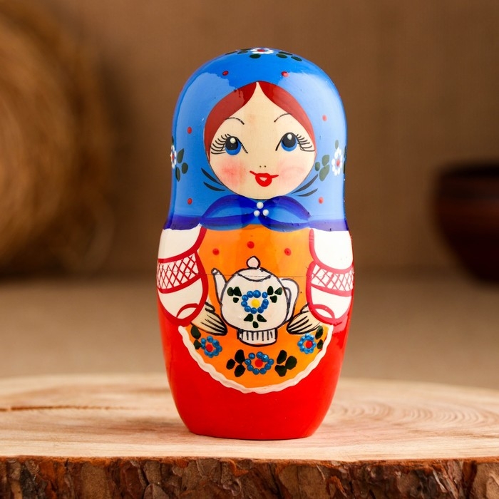 Мартешка Мартешка "Чаепитие" 18см, 5 кукольная, ручная роспись