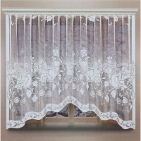 Тюль на кухню со шторной лентой, 270х160 см, 100% полиэстер Тюль на кухню со шторной лентой, 270х160 см, 100% полиэстер