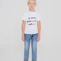 Футболка детская &laquo;Прикоснуться словами&raquo;, белая, на рост 118-128 см (8 лет)