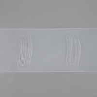 Шторная лента трубная, органза, 10 см, 50 ± 1 м, цвет прозрачный Шторная лента трубная, органза, 10 см, 50 ± 1 м, цвет прозрачный