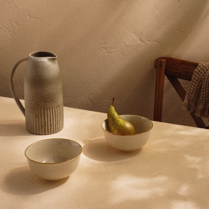 Набор салатников фарфоровых SL Home «Леггеро», 750 мл, d=15 см, цвет бежевый Набор салатников фарфоровых SL Home «Леггеро», 750 мл, d=15 см, цвет бежевый