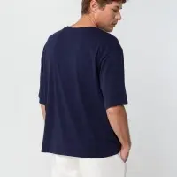 Футболка унисекс оверсайз Street Vibes, темно-синяя, размер M/L