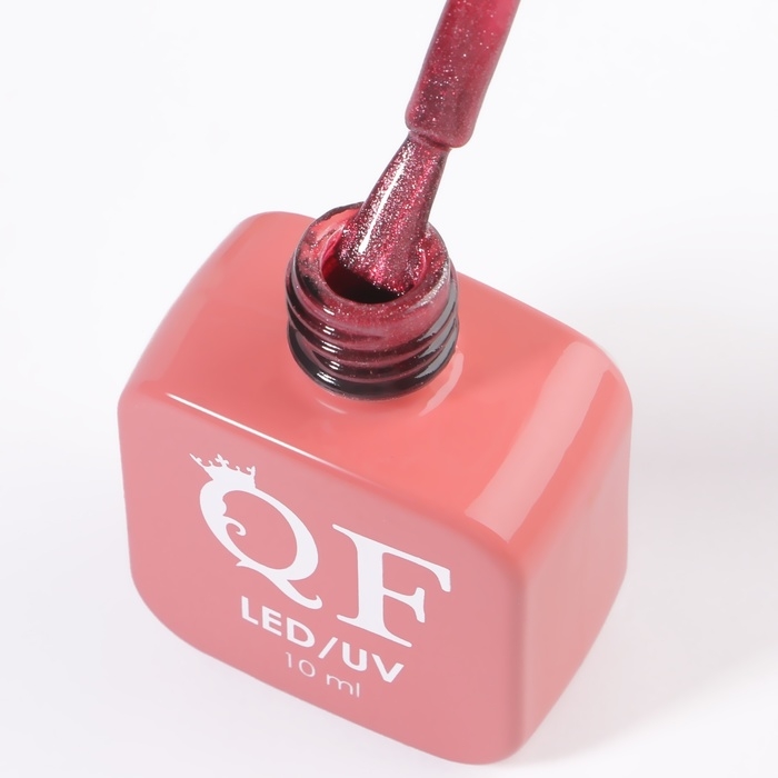 Гель лак для ногтей &laquo;CAT`S EYE GENTLE&raquo;, 3-х фазный, 10 мл, LED/UV, цвет красный (53)