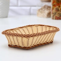 Корзинка для подачи Доляна &laquo;Молочный шоколад&raquo;, 25&times;17 см, цвет молочный