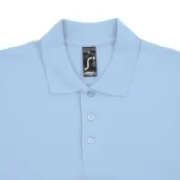 Рубашка поло мужская Spring 210 голубая, размер M