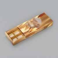 Коробка складная для 10 конфет "Тебе с любовью", 9,8 х 22 х 3,5 см. Кондитерская упаковка