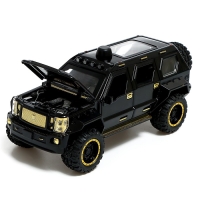 Джип металлический, 1:24, открываются двери, капот, багажник, инерция, цвет чёрный Джип металлический, 1:24, открываются двери, капот, багажник, инерция, цвет чёрный