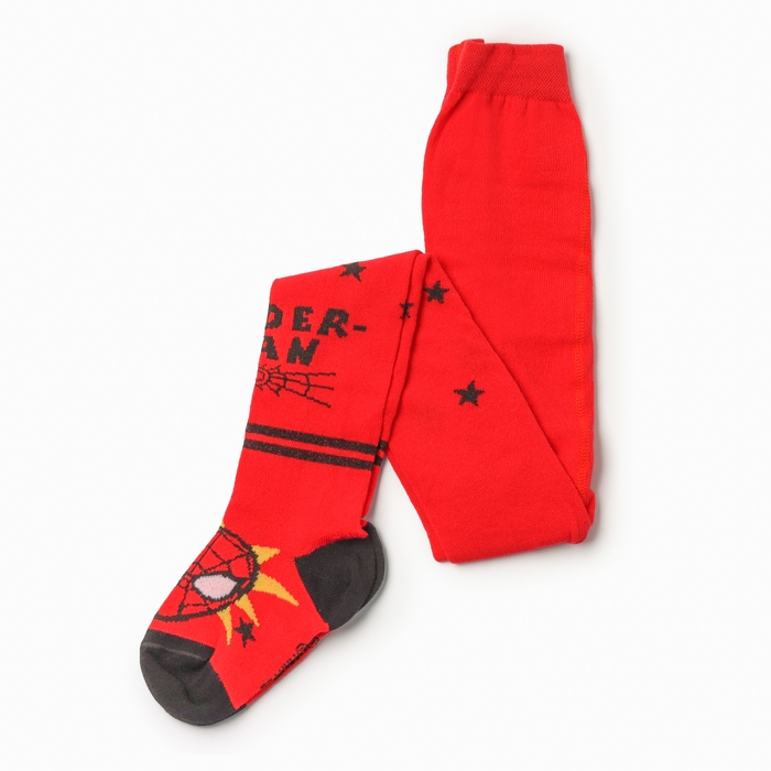 Колготки детские &laquo;Человек-Паук&raquo;, рост 116-122 см, цвет красный