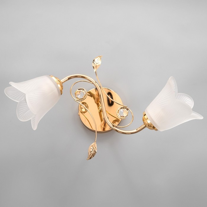 Люстра "Олана" 2хЕ27 40Вт золото 43х27х18 см BayerLux