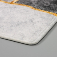 Коврик для дома Доляна &laquo;Камень&raquo;, 40&times;60 см, цвет серый