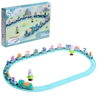 Железная дорога &laquo;Числовой поезд&raquo;, детская, магнитное соединение, работает от батареек