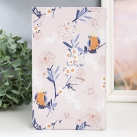 Сейф-книга дерево кожзам "Белые цветы и жёлтые птицы" 21х13х5 см Сейф-книга дерево кожзам "Белые цветы и жёлтые птицы" 21х13х5 см