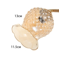 Люстра "Фрези" 3хЕ27 40Вт золото 54х54х28 см BayerLux Люстра "Фрези" 3хЕ27 40Вт золото 54х54х28 см BayerLux