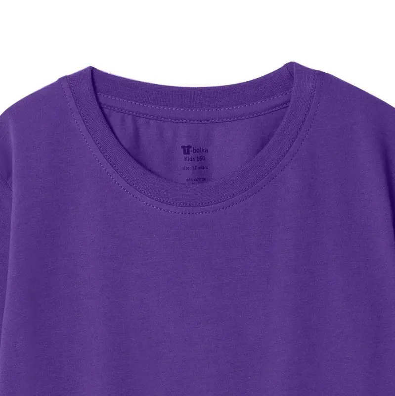 Футболка детская T-Bolka Kids, фиолетовая, 10 лет