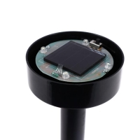 Садовый светильник на солнечной батарее &laquo;Средний шар&raquo;, 15 &times; 38 &times; 15 см, 4 LED, свечение белое