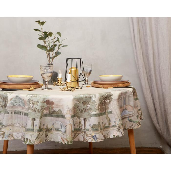 Скатерть &laquo;Этель&raquo; Райский сад d=150 +/-3 см