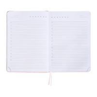 Ежедневник недатированный A5 136 листов, кожзам deVENTE. Elizabeth, твердая обложка с поролоном, перфорация, ляссе, блок 70, розовый Ежедневник недатированный A5 136 листов, кожзам deVENTE. Elizabeth, твердая обложка с поролоном, перфорация, ляссе, блок 70, розовый