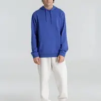 Толстовка с капюшоном унисекс Hoodie, ярко-синий меланж, размер M