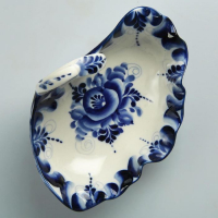 Салатник &laquo;Цветок&raquo;, 17,5х13,5х8 см, гжель