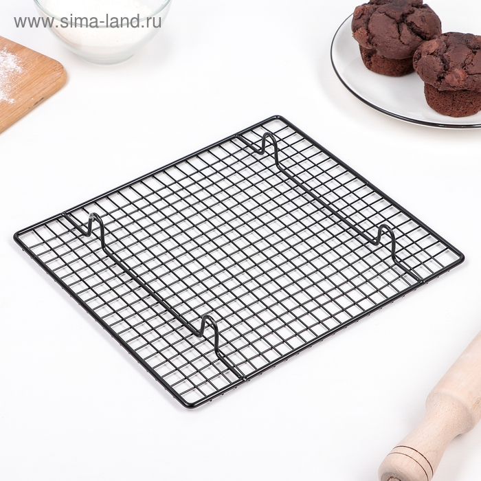 Решётка для глазирования и остывания кондитерских изделий KONFINETTA, 26&times;23&times;3 см