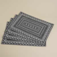 Набор салфеток сервировочных SL Home, 4 шт, 44×29 см, цвет серый Набор салфеток сервировочных SL Home, 4 шт, 44×29 см, цвет серый