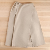 Полотенце на липучке парео для бани и сауны 150х85 см, женское, льняное Полотенце на липучке парео для бани и сауны 150х85 см, женское, льняное