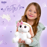 Мягкая игрушка &laquo;Зайка Ла-Пу-Ля&raquo;, в платье, с повязкой бант