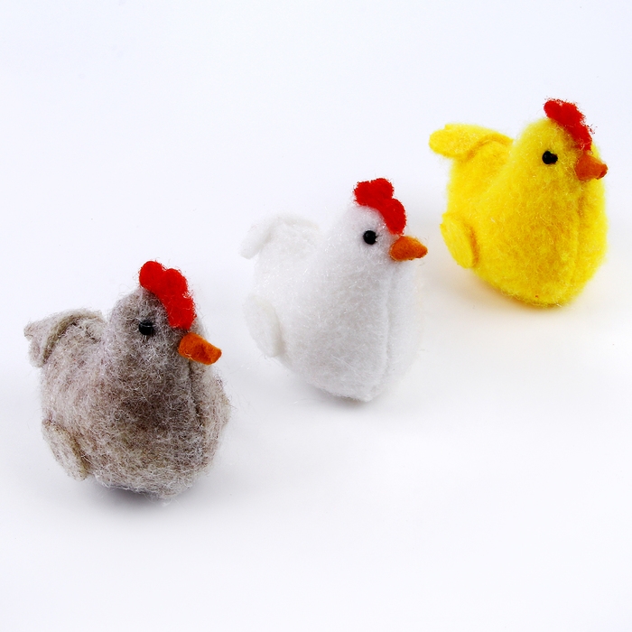 Мягкая игрушка «Курочка» на подвесе, 6 см, цвет МИКС Мягкая игрушка «Курочка» на подвесе, 6 см, цвет МИКС