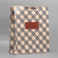 Пакет подарочный ламинированный, упаковка, &laquo;Настоящему мужчине&raquo;, XL, 40 х 49 х 15 см