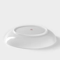 Тарелка фарфоровая глубокая &laquo;Волк&raquo;, 700 мл, d=20,5 см, белая