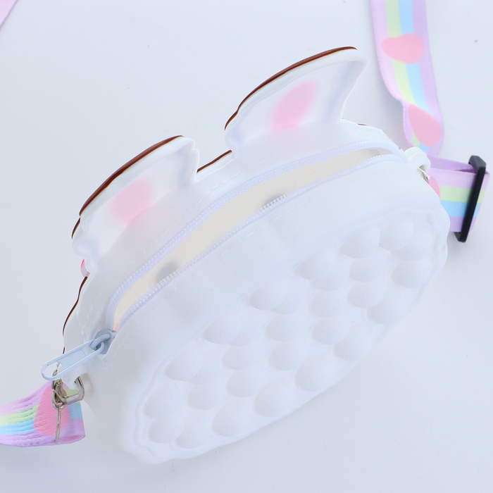 Сумка детская на молнии &laquo;Выбражулька&raquo;, цвет белый