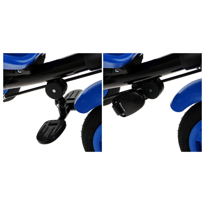 Велосипед трёхколёсный Vivat 1, принт скорость, синий Велосипед трёхколёсный Vivat 1, принт скорость, синий