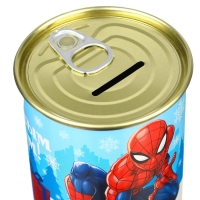 Новый год. Копилка "С Новым годом!", 9.5х9.5х7.5 см, Человек паук Новый год. Копилка "С Новым годом!", 9.5х9.5х7.5 см, Человек паук