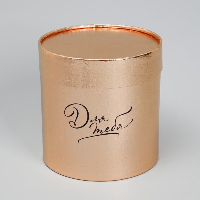 Набор золотых шляпных коробок 2 в 1, упаковка подарочная, «Для тебя», 12 х 12, 15 х 15 см Набор золотых шляпных коробок 2 в 1, упаковка подарочная, «Для тебя», 12 х 12, 15 х 15 см