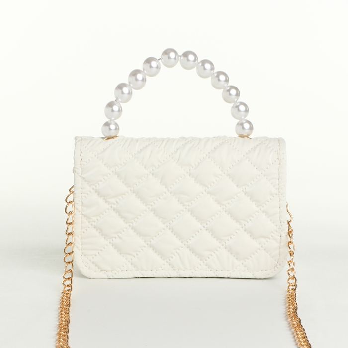 Сумка детская для девочки на молнии &laquo;Выбражулька&raquo;, цвет белый