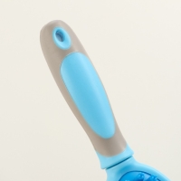 Двусторонняя щётка - расческа с волнистыми зубьями, средняя, 6 х 19 см, голубая Двусторонняя щётка - расческа с волнистыми зубьями, средняя, 6 х 19 см, голубая