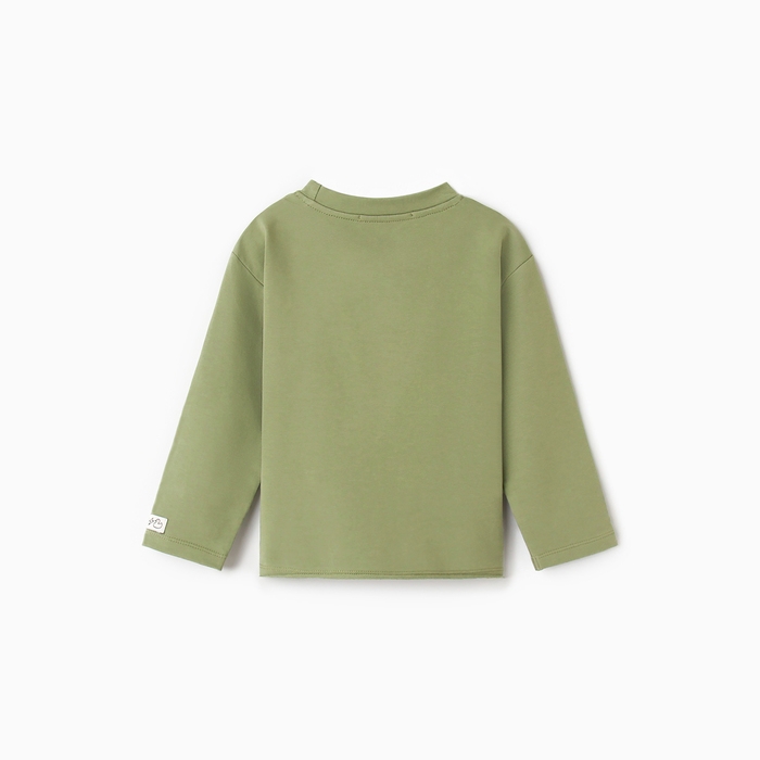 Футболка детская с дл.рукавом  KAFTAN, р. 32 (110-116 см), хаки