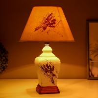 Лампа настольная керамика "Лаванда" Е14 25W 220В 37,5х25х25 см RISALUX