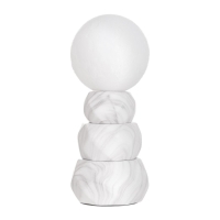 Лампа настольная "Амани" 1х40Вт Е14 белый 11,5х11,5х28см Лампа настольная "Амани" 1х40Вт Е14 белый 11,5х11,5х28см