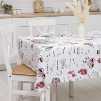 Клеёнка на стол Доляна &laquo;Чай&raquo;, на нетканой основе, ширина 137 см, толщина 0,2 мм, рулон 20 м