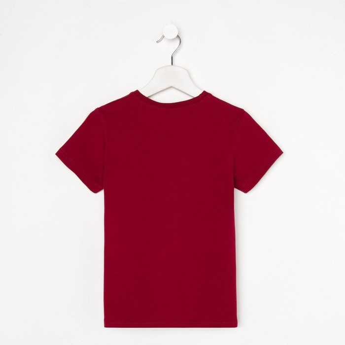 Футболка KAFTAN "Basic line" р.32 (110-116), бордо
